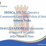 Catanzaro: Cerimonia di dedica della Sala Operativa ad “Antonio Trotta” e inaugurazione Monumento dedicato ai Caduti della Polizia di Stato